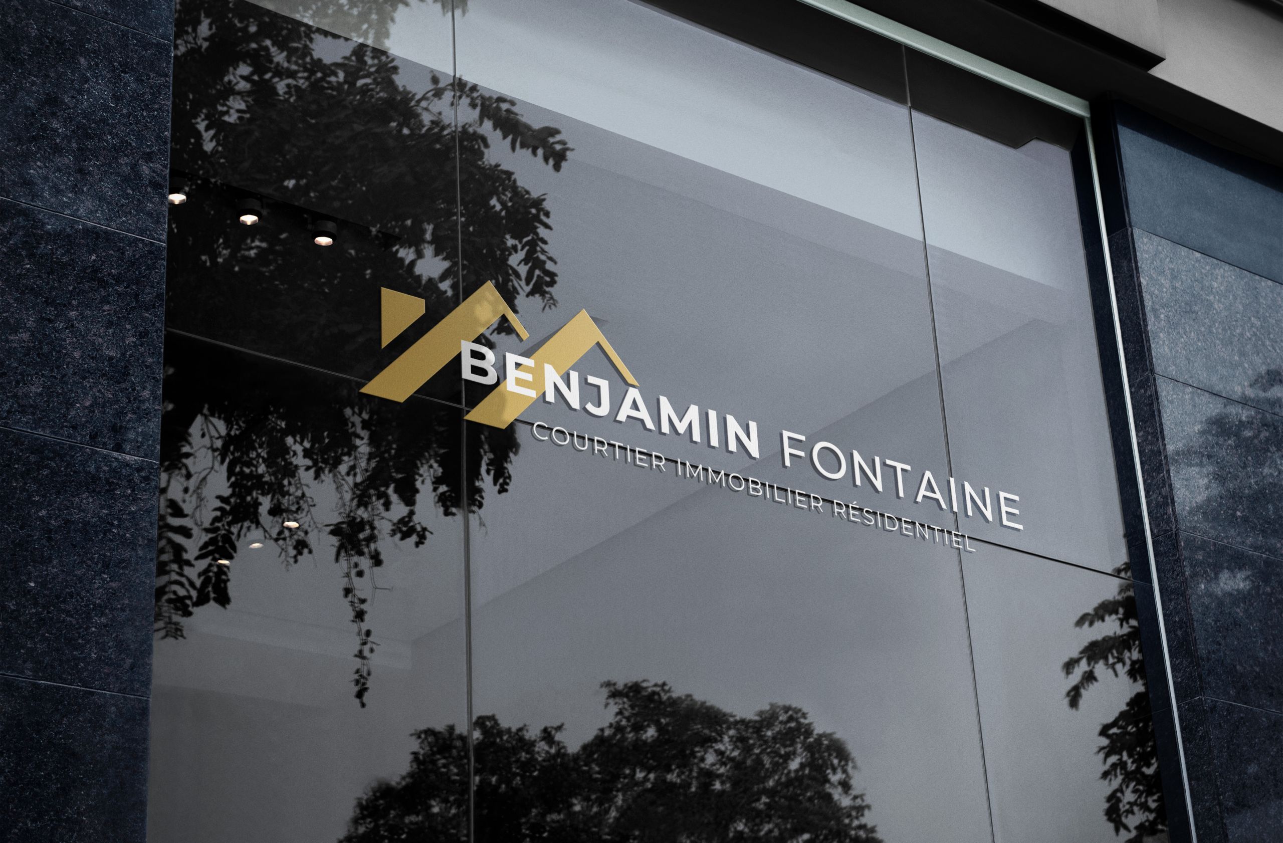 Refonte d’identité pour Benjamin Fontaine, courtier immobilier résidentiel